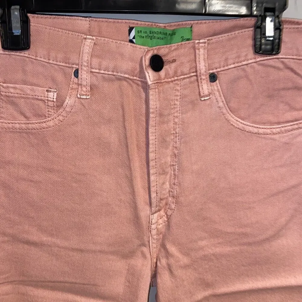 Free people x Sandrine Pink Cut Off Bermuda shorts Grunge Sz27 oversized Ret$138